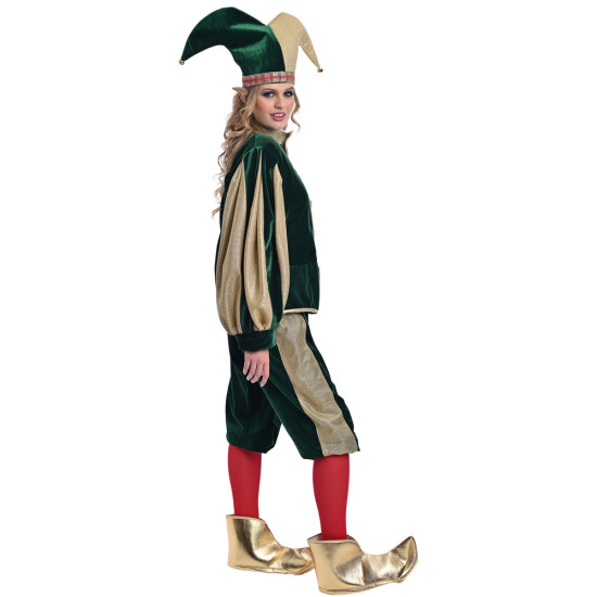 Στολή Ξωτικό Βελούδο Πράσινο - Χρυσό